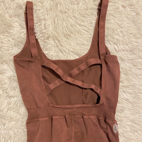 Free People Movement Good Karma Onesie/Jumpsuit Nutmeg - Picture 10 of 16